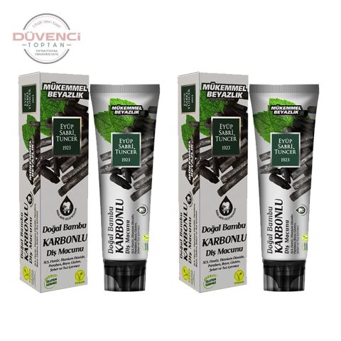 Doğal Bambu Aktif Karbonlu Diş Macunu 75 ml x 2