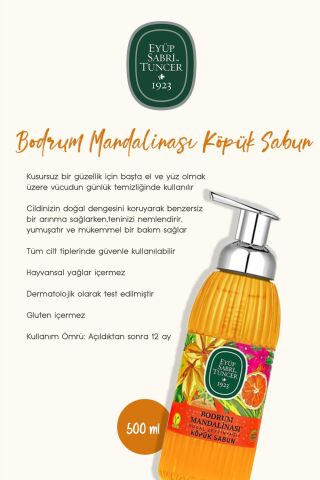 Köpük Sabun 500 ML Bodrum Mandalinası 5 Al 4 Öde ve Rosie Pamuk