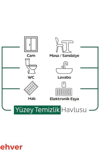 Sleepy 6'Lı Easy Clean Yüzey Temizlik Havlusu (600 Yaprak)