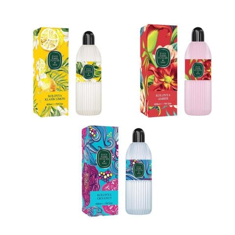 Eyüp Sabri Tuncer Kolonya Okyanus, Klasik Limon ve Amber Pet Şişe 400 ml