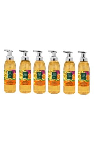 Zeytinyağlı Bodrum Mandalinası Köpük Sabun 500 Ml 6 Lı Paket