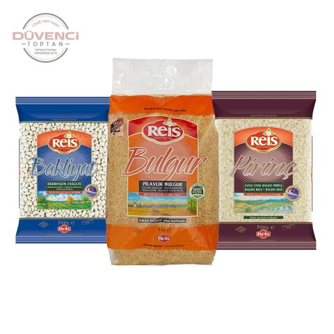 Reis Pilavlık Bulgur, Baldo Pirinç, Dermason Fasulye 5 Kg