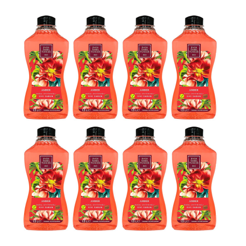 Eyüp Sabri Tuncer Doğal Zeytinyağlı Sıvı Sabun Amber 1.5 litre Pet Şişe x 8 Adet