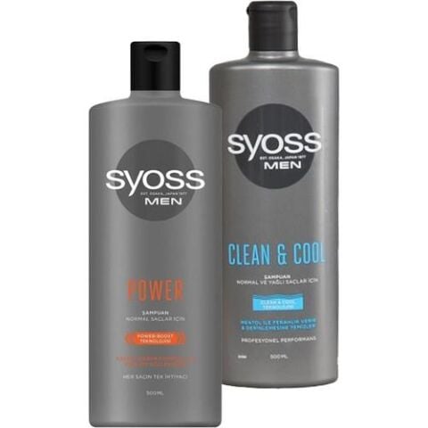 Syoss Şampuan Men Power ve Clean & Cool 500 ML