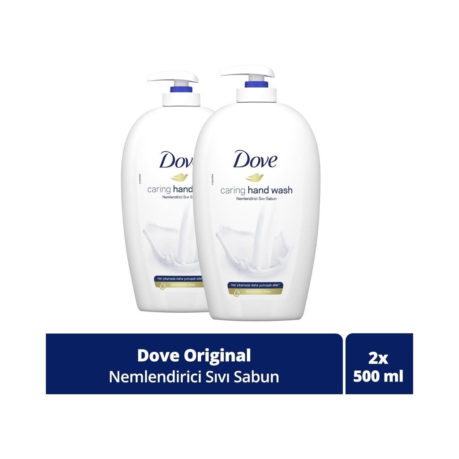 Dove Caring Hand Wash Nemlendirici Sıvı Sabun 500 ML x 2