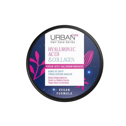 Urban Care Hyaluronic Acid & Collagen Yoğun Gece Saç Bakım Maskesi 230 ml