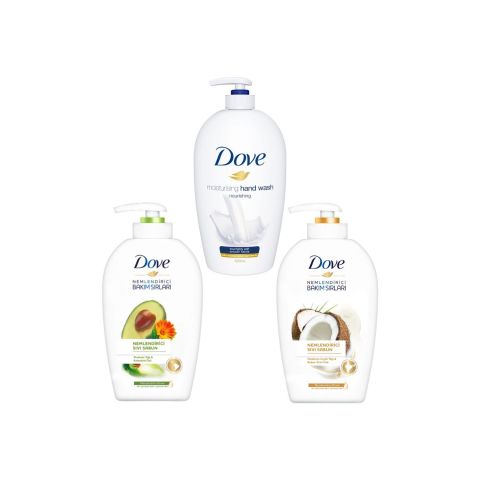 Dove Sıvı Sabun Seti 3'lü 500 ML