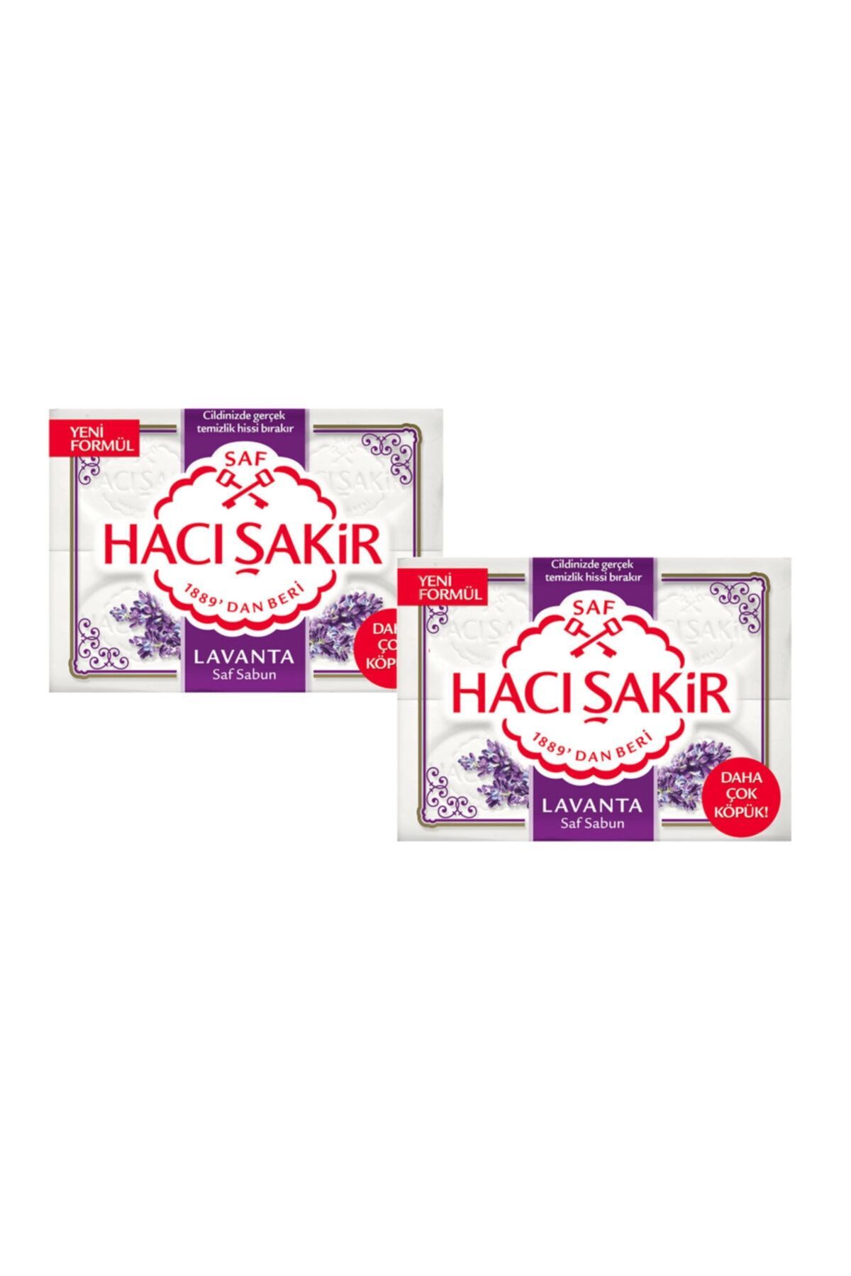 Hacı Şakir Katı Sabun Lavanta 4*150 gr 2 Adet