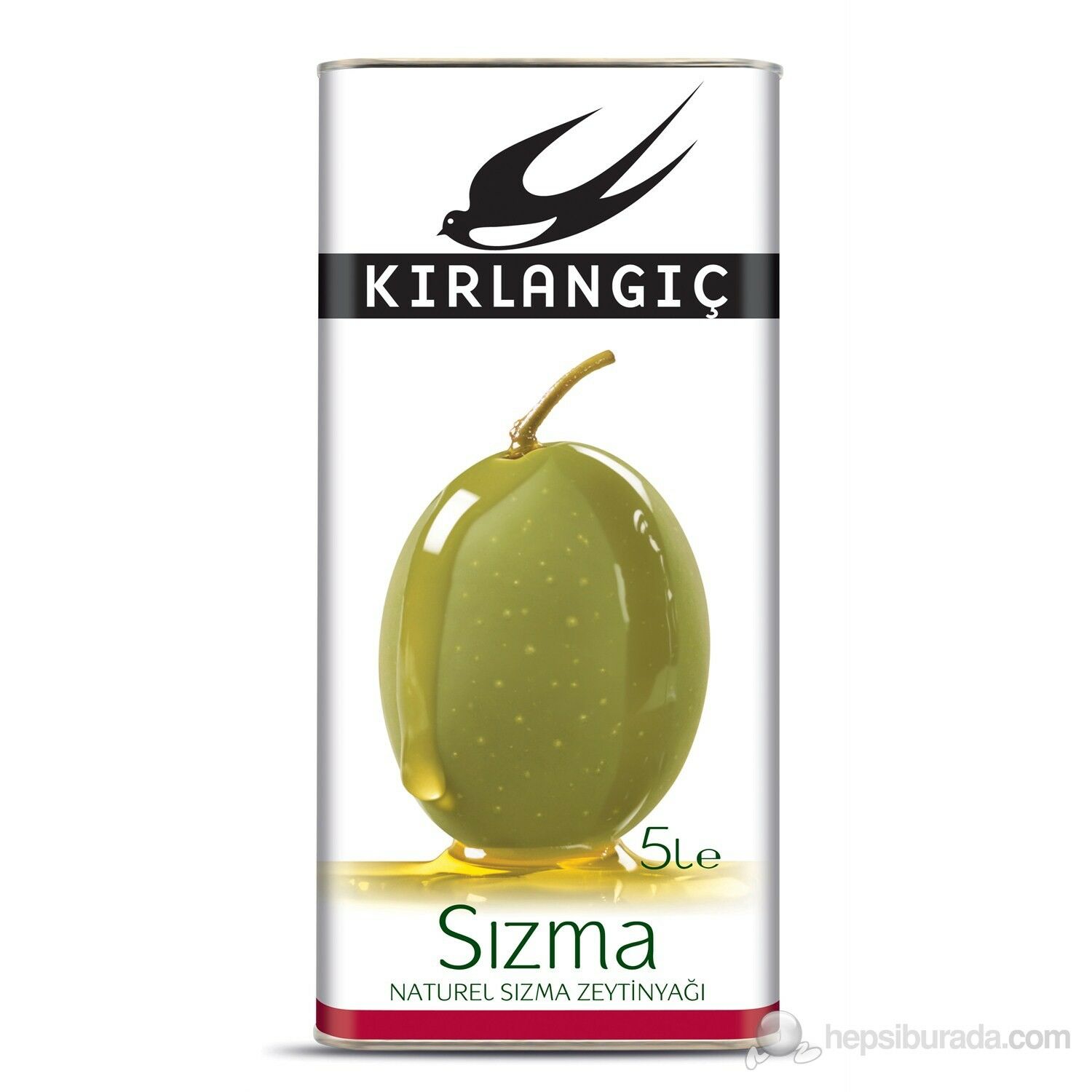 Kırlangıç Natural Sızma Zeytinyağı 5 lt Teneke