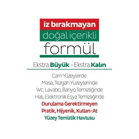 Sleepy Easy Clean Yüzey Temizlik Havlusu 100' lü