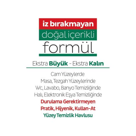 Sleepy Easy Clean Yüzey Temizlik Havlusu 100' lü