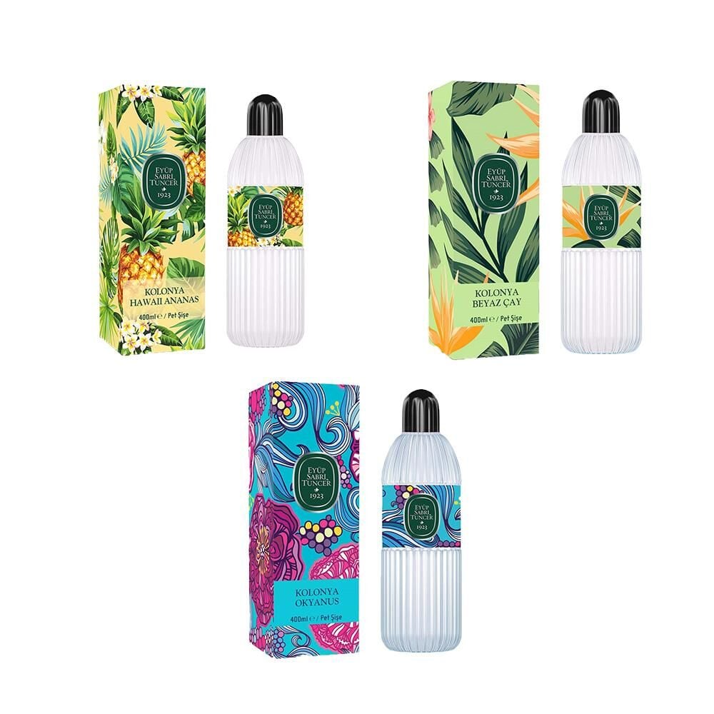 Eyüp Sabri Tuncer Kolonya Okyanus, Hawaii Ananas ve Beyaz Çay Pet Şişe 400 ml