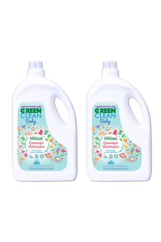 Green Clean Organik Lavanta Yağlı Baby Bitkisel Sıvı Çamaşır Deterjanı 2,75l 2'li