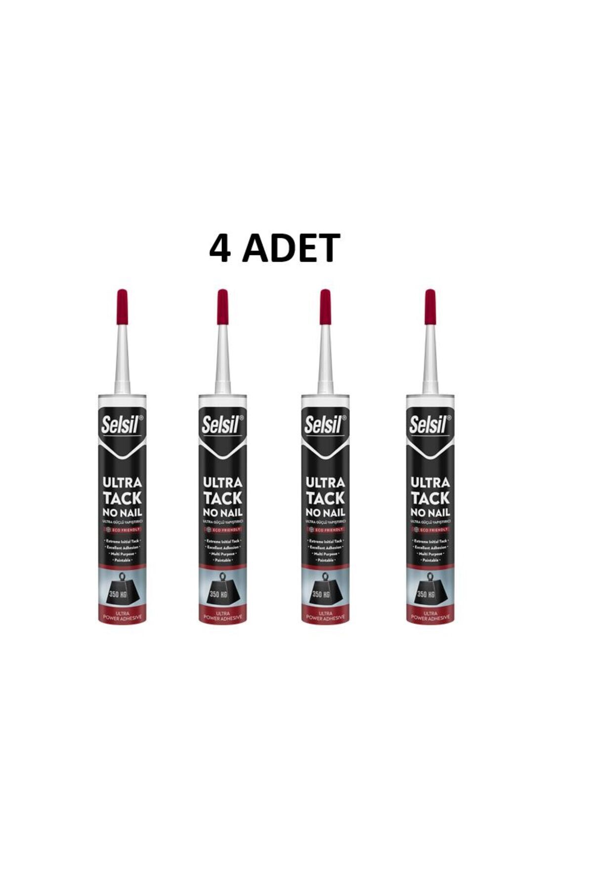 Selsil Ultra Tack Beyaz Silikon 290 ml 4 Adet
