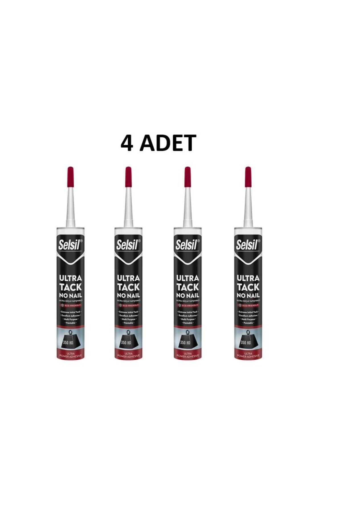 Selsil Ultra Tack Beyaz Silikon 290 ml 4 Adet