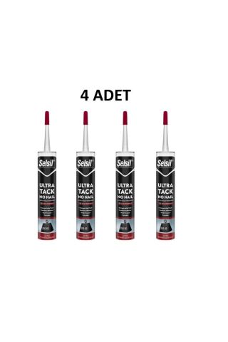 Selsil Ultra Tack Beyaz Silikon 290 ml 4 Adet