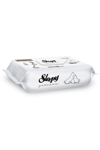 Sleepy Çiş Pedi Petcare 120 Adet Kedi Ve Köpek Islak Havlusu 240 Adet - Petcare Bakım
