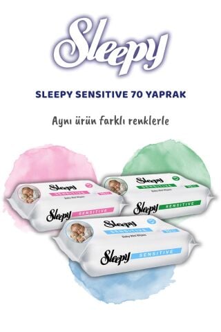 Sleepy Sensitive 70'li Islak Bebek Havlusu