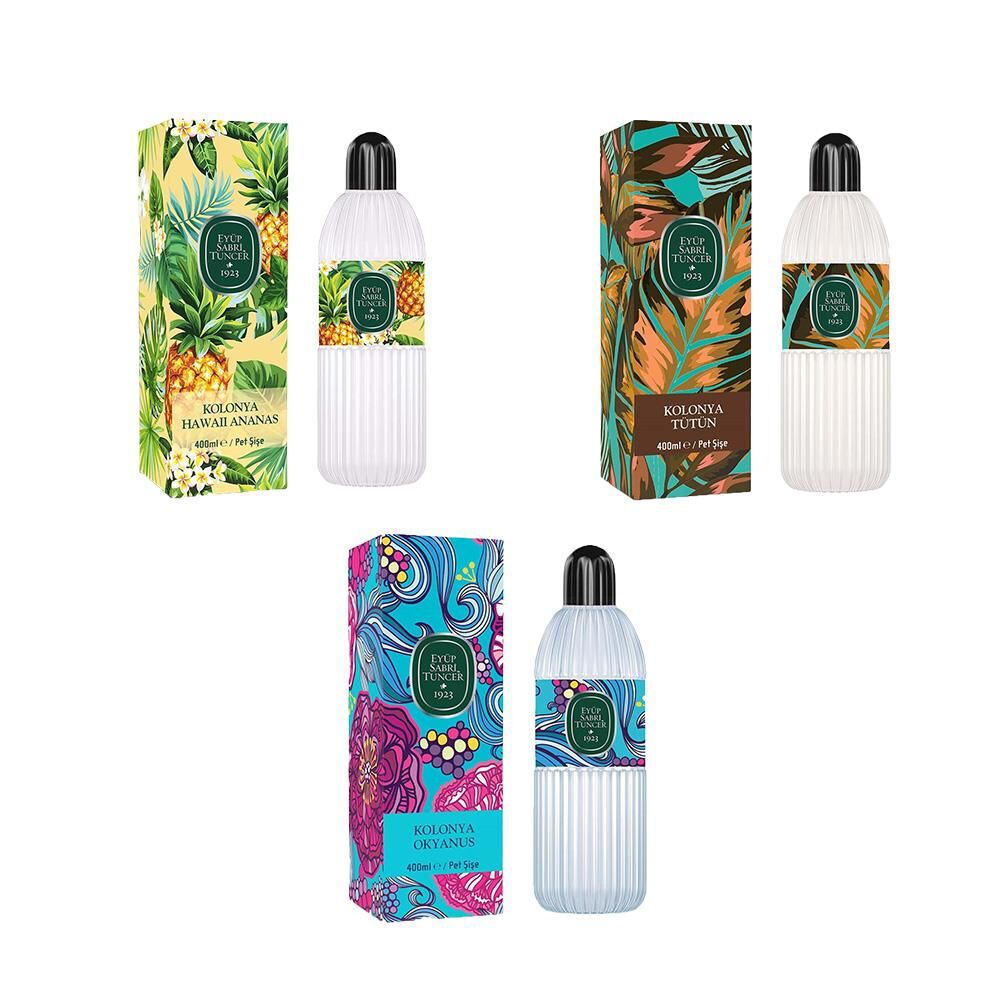 Eyüp Sabri Tuncer Kolonya Okyanus, Hawaii Ananas ve Tütün Pet Şişe 400 ml