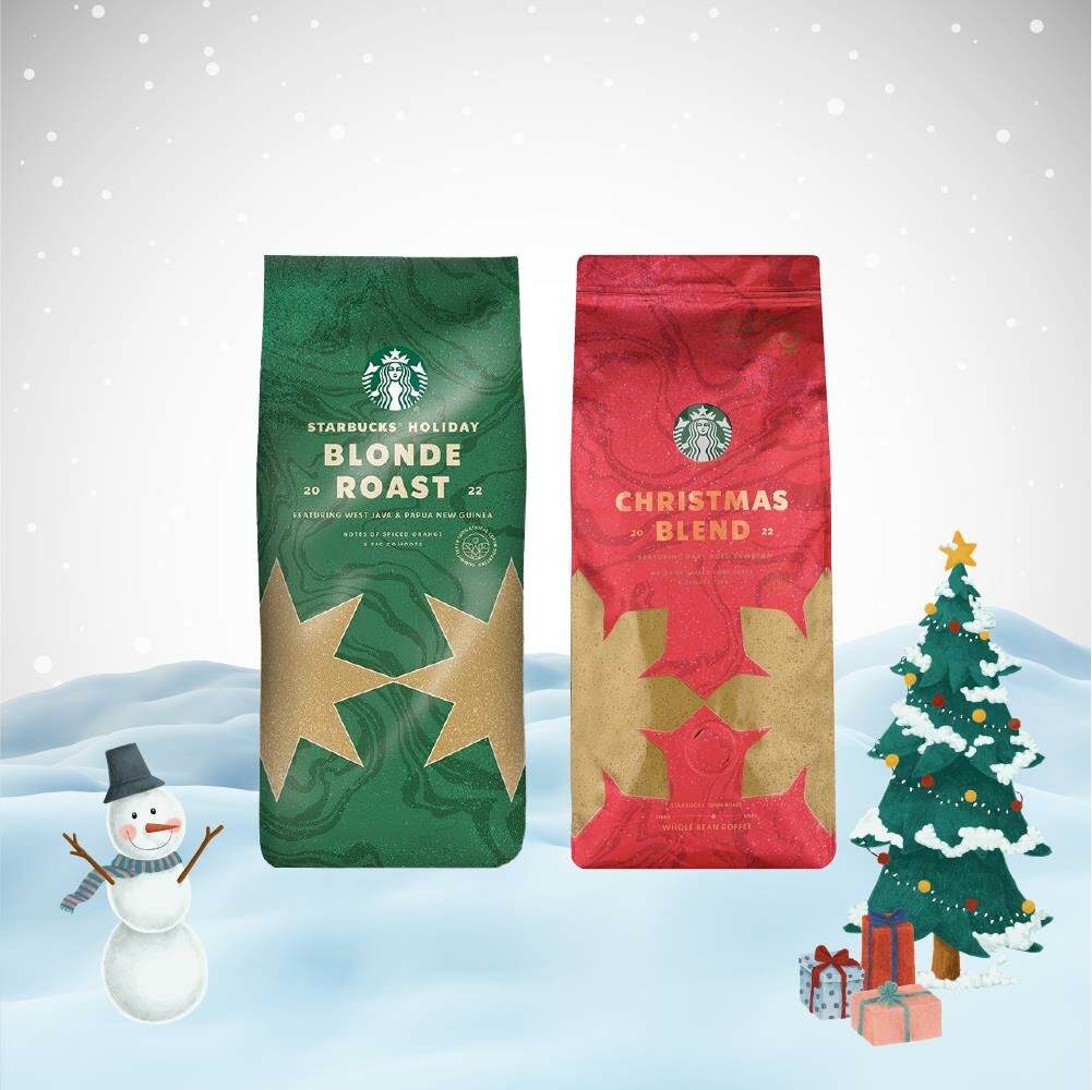Starbucks Yılbaşı Paketi Blonde Roast ve Blend Dark Roast 250 gr