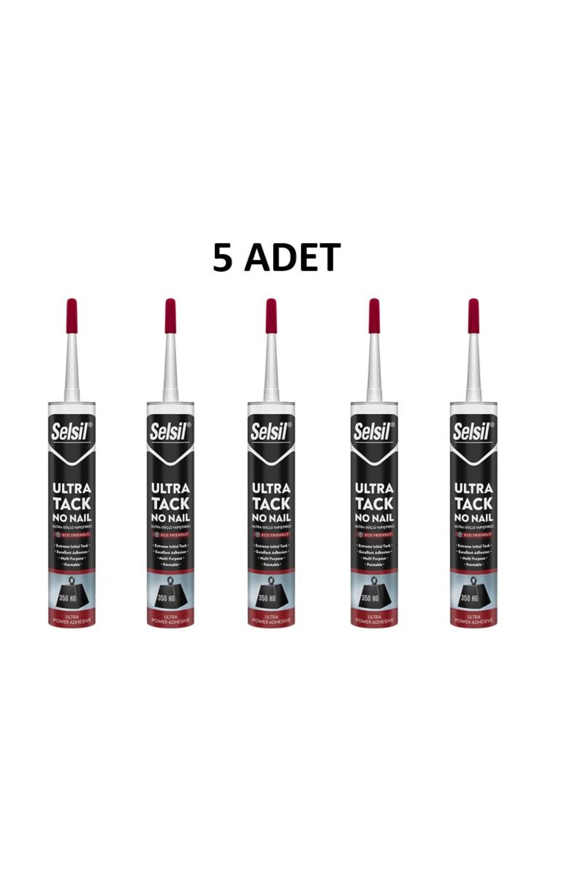 Selsil Ultra Tack Beyaz Silikon 290 ml 5 Adet
