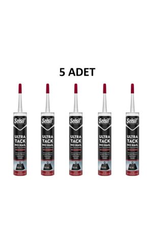 Selsil Ultra Tack Beyaz Silikon 290 ml 5 Adet