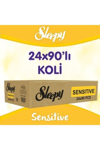 Sensitive 90 Yaprak 24'lü Paket Islak Mendil
