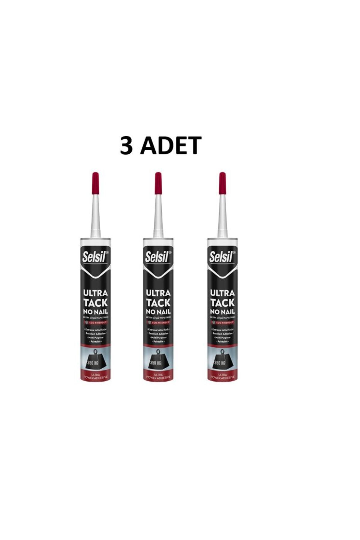 Selsil Ultra Tack Beyaz Silikon 290 ml 3 Adet