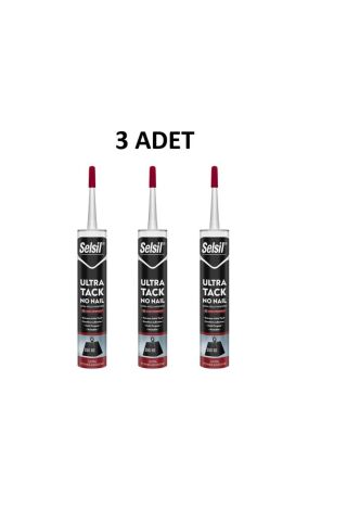 Selsil Ultra Tack Beyaz Silikon 290 ml 3 Adet