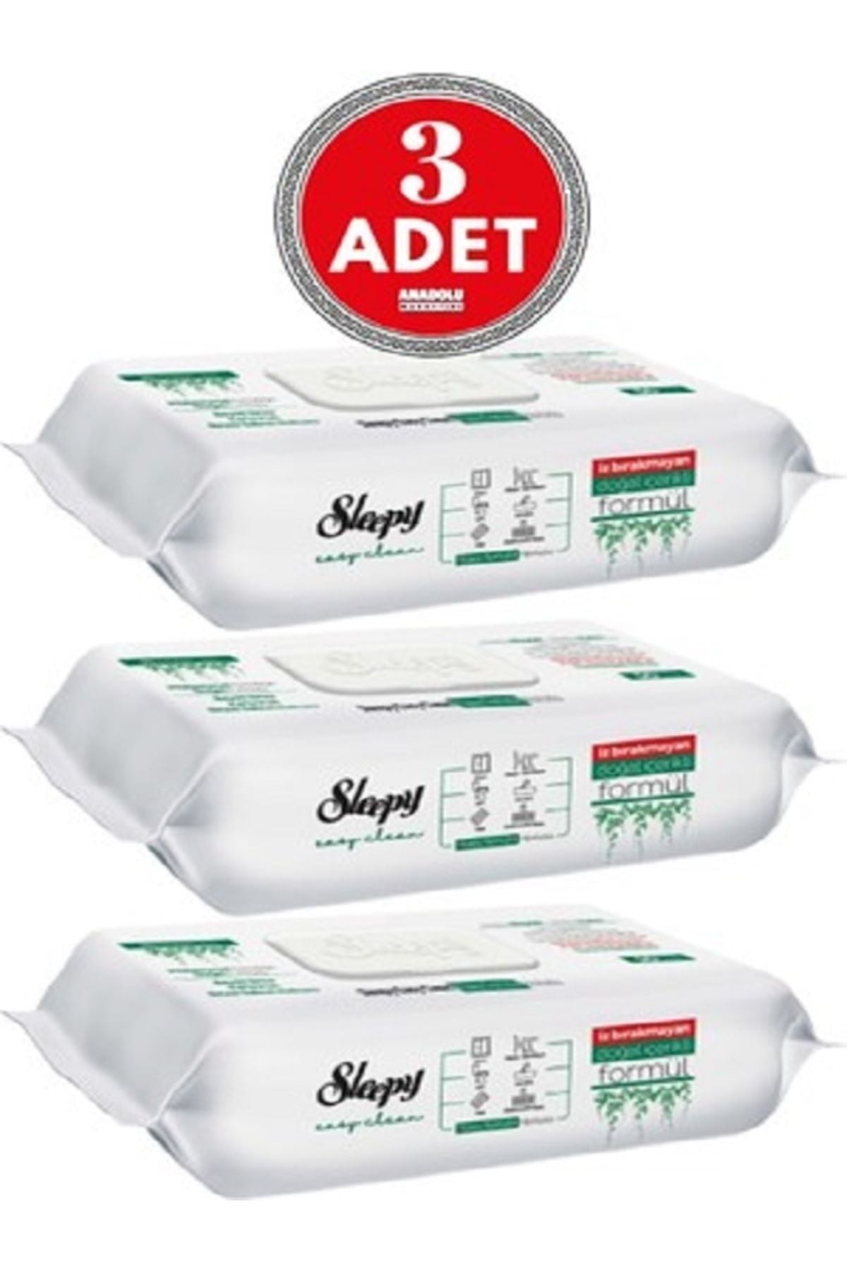 Sleepy Easy Clean Beyaz Sabun Katkılı Yüzey Temizlik Havlusu 3x100