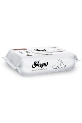 Sleepy Petcare Evcil Hayvan Islak Havlusu 12 Adet X 60 Yaprak