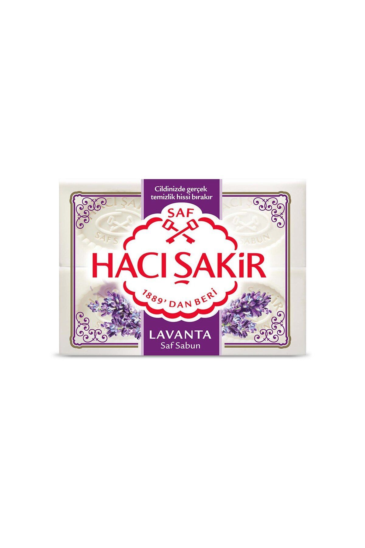 Hacı Şakir Lavanta Beyaz Kalıp Sabun 4X150 G