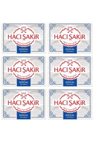 Hacı Şakir Kalıp Sabun 4'lü Doğal 600gr. X 6 Adet