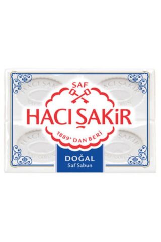 Hacı Şakir Kalıp Sabun 4'lü Doğal 600gr. X 6 Adet