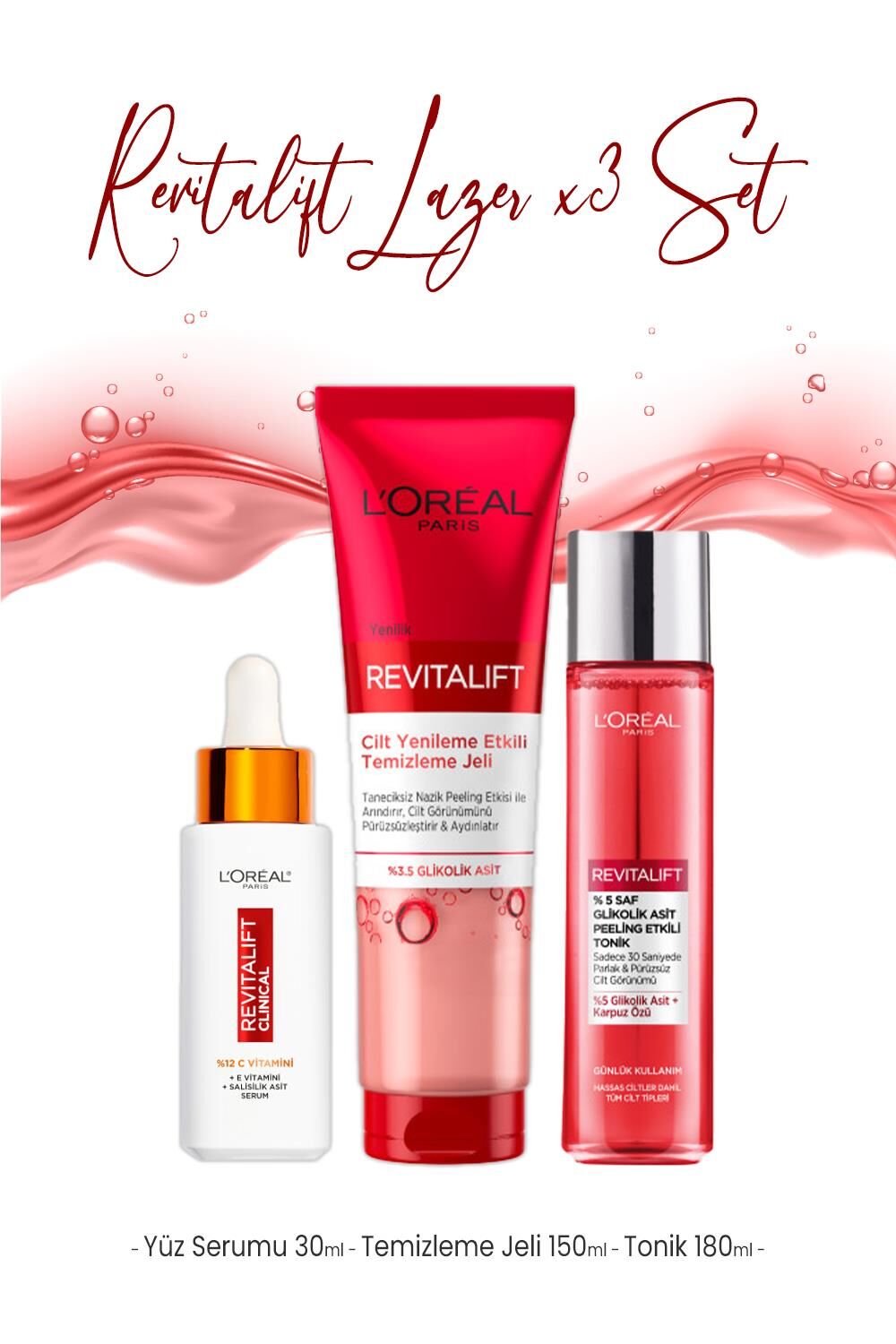 Loreal Paris Revitalift Lazer Bakım Seti 10