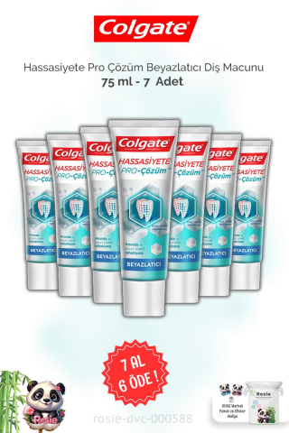 7 AL 6 ÖDE Colgate Hassasiyete Pro Çözüm Beyazlatıcı Diş Macunu 75 ml ve ROSIE