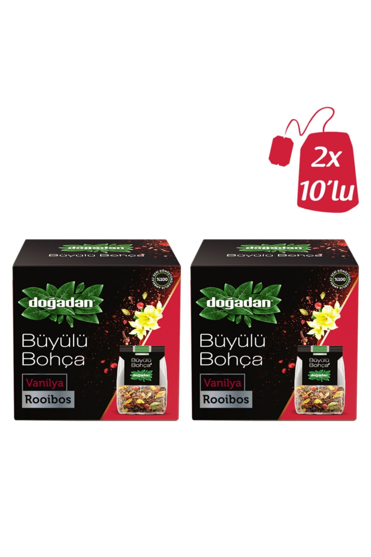 Doğadan Büyülü Bohça Rooıbos - Vanilyalı Karışık Bitki Çayı x 2 Adet