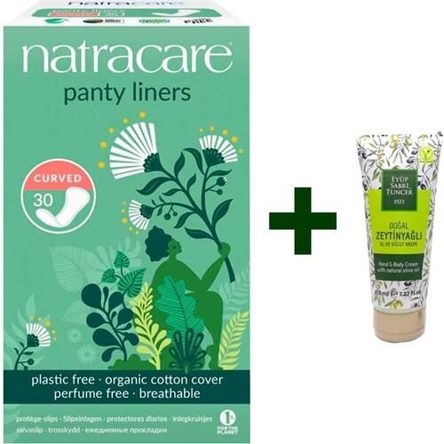 Natracare Günlük Ped Anatomik Şekilli 30 Adet ve El Kremi Hediyeli