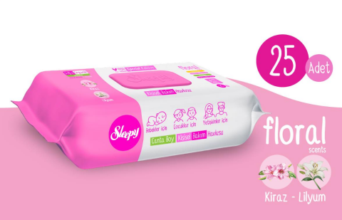 Sleepy Kişisel Temizlik Seti (25 yaprak) 3'lü ve ROSIE Koku