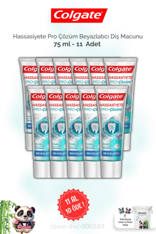 11 AL 10 ÖDE Colgate Hassasiyete Pro Çözüm Beyazlatıcı Diş Macunu 75 ml ve ROSIE