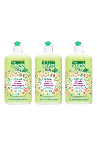 Green Clean Baby Bitkisel Emzik Biberon Temizleyici 500 ml x 3 Adet