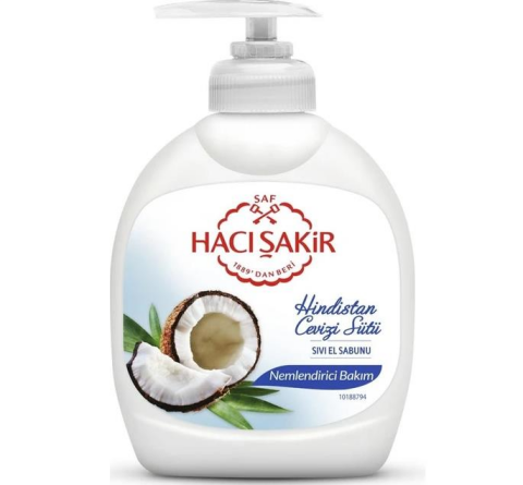 Hacı Şakir Hindistan Cevizi Sütlü Sıvı El Sabunu 300 ML