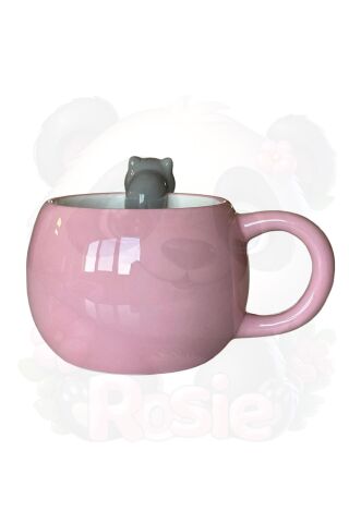 Kedi Figürlü 3D Seramik Kupa 350 ml