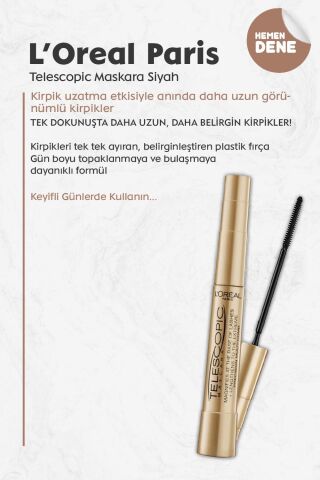 Loreal Paris Telescopic Maskara Siyah