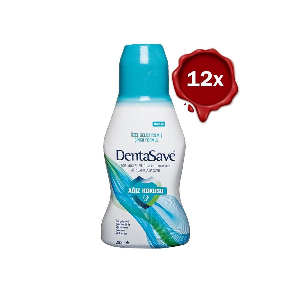 DentaSave Ağız Çalkalama Suyu Ağız Kokusu Çinko Formül 300 ml x 12