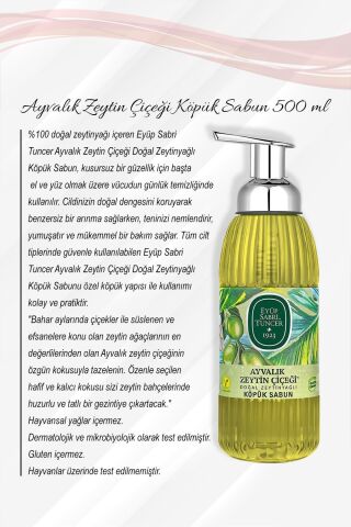 Köpük Sabun 500 ML Ayvalık Zeytin Çiçeği 5 Al 4 Öde ve Rosie Pamuk