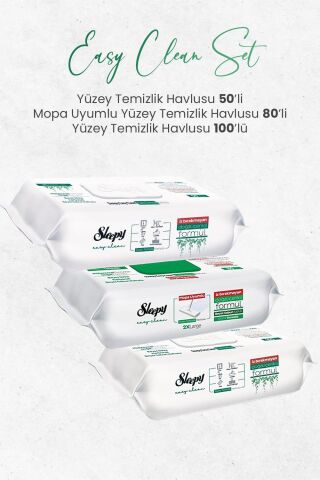Sleepy Easy Clean Yüzey Temizlik Havlusu Seti (230 Yaprak)