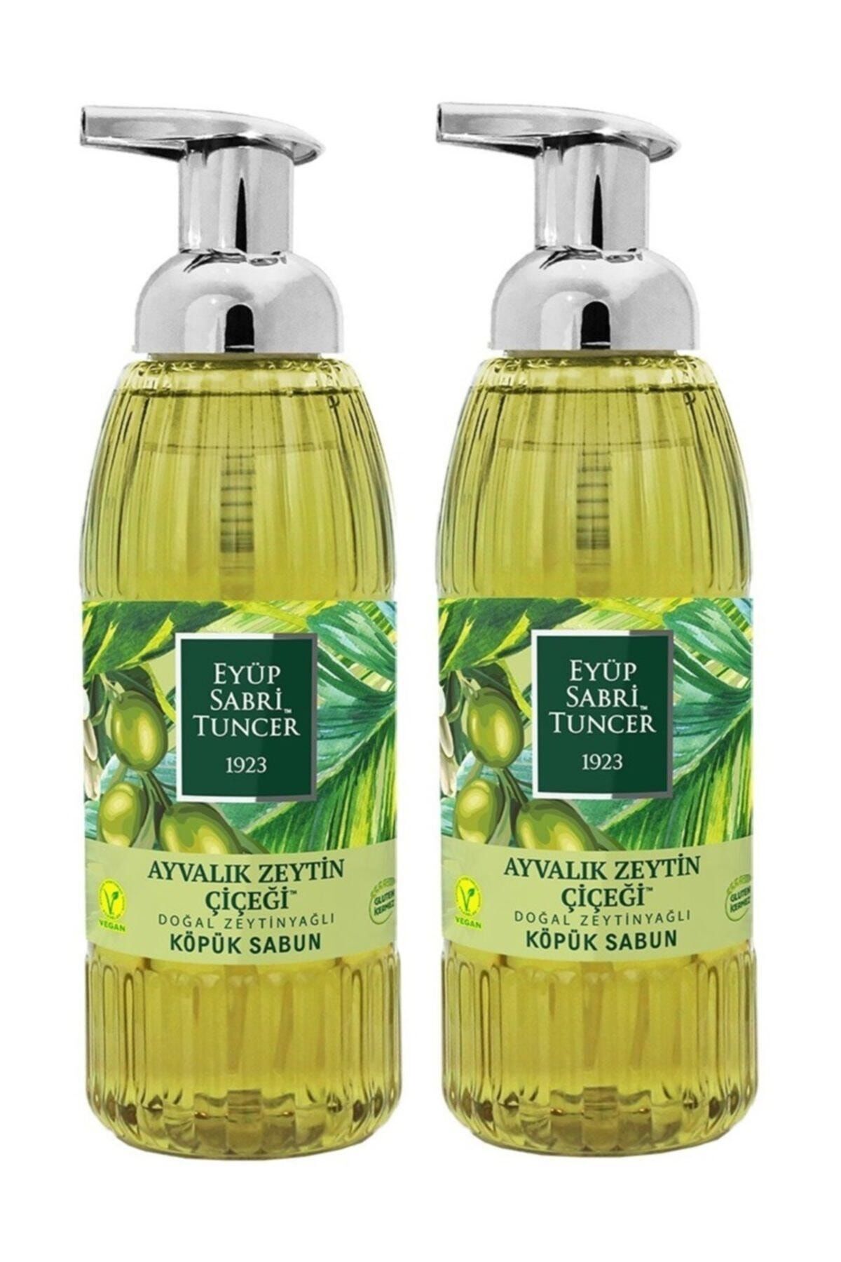 2 Adet Ayvalık Zeytin Çiçeği Doğal Zeytinyağlı Köpük Sabun 500 Ml