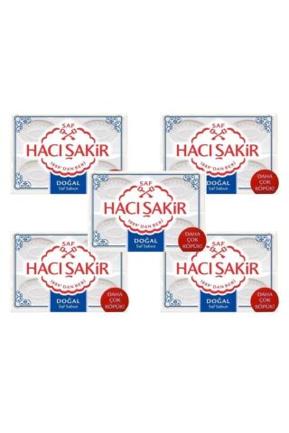 Hacı Şakir Kalıp Sabun 4'lü Doğal 600gr. X 5 Adet