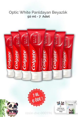 7 AL 6 ÖDE Colgate Optic White Parıldayan Beyazlık 50 ml ve ROSIE